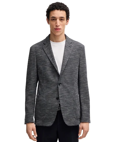 Boss by Hugo Boss Men's Micro-Patterned Slim-Fit Blazer