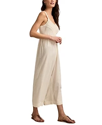 Lucky Brand Women's Ruched Lace Wide-Leg Jumpsuit