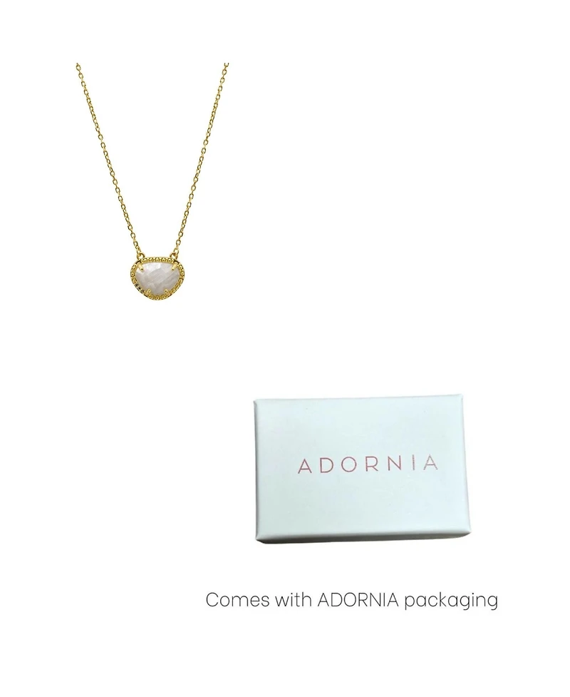 Adornia Fine Birthstone Necklace 14k Gold Vermeil