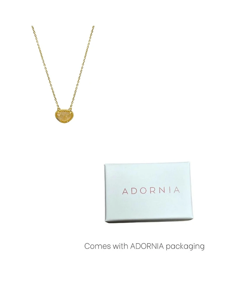 Adornia Fine Birthstone Necklace 14k Gold Vermeil