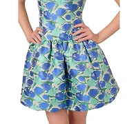 Adrianna Papell Women's Tulip Jacquard Minidress