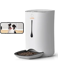 Automatic Dog Feeder with Camera, 7L Pet Feeder with 1080P Hd Video, App Control, 5G WiFi Smart Feeder for Dogs & Cats