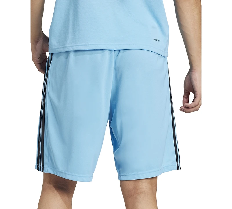 adidas Men's Train Essentials Classic-Fit Aeroready 3-Stripes 10" Training Shorts