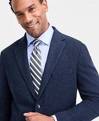Michael Kors Men's Classic-Fit Stretch Midnight Herringbone Knit Sport Coat