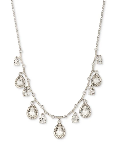 Givenchy Mixed Crystal Halo Shaky Statement Necklace, 16" + 3" extender