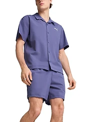 Puma Men's Relaxed-Fit 6" Seersucker Shorts