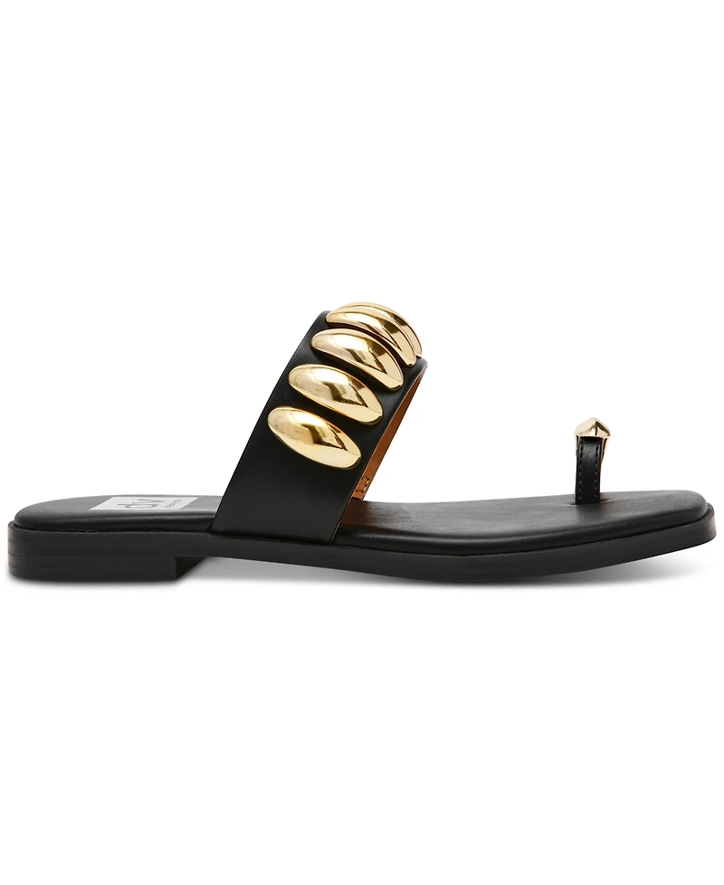 Dv Dolce Vita Women's Moon Embellished Thong Slide Flat Sandals