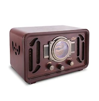 Pyle Retro Classic-Style Bluetooth Radio Speaker – Am/Fm, Usb & Sd Playback