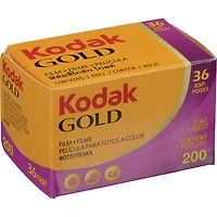 Kodak Ektar H35N Half Frame Film Camera, Striped Green, Bundle with Kodacolor Gold 200 35mm Color Negative Roll Film and Slinger Alpine Shoulder Bag