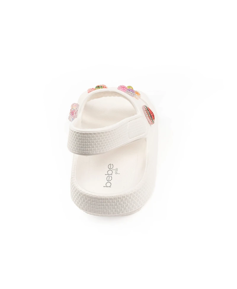 Bebe Little Girls Cute and Comfortable Summer with Charms Sandals