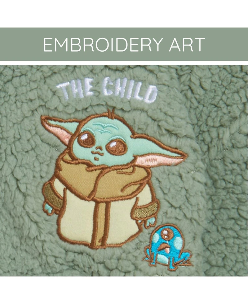 The Mandalorian Toddler Boys Star Wars Grogu Cozy Sherpa Cosplay Hoodie