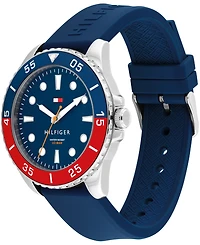 Tommy Hilfiger Men's Quartz Blue Silicone Strap Watch, 42mm
