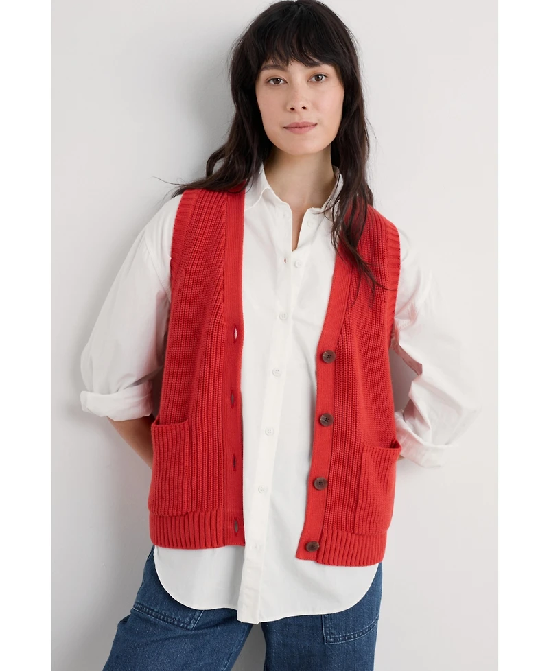 Seasalt Cornwall Women's Swanpool Button Front Vest