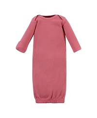 Hudson Baby Girls Thermal Gown 3pk