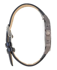 American Exchange Men's Quartz Grey Polyurethane Strap Watch 43mm