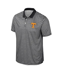 Colosseum Men's Black Tennessee Volunteers Striped Polo Shirt