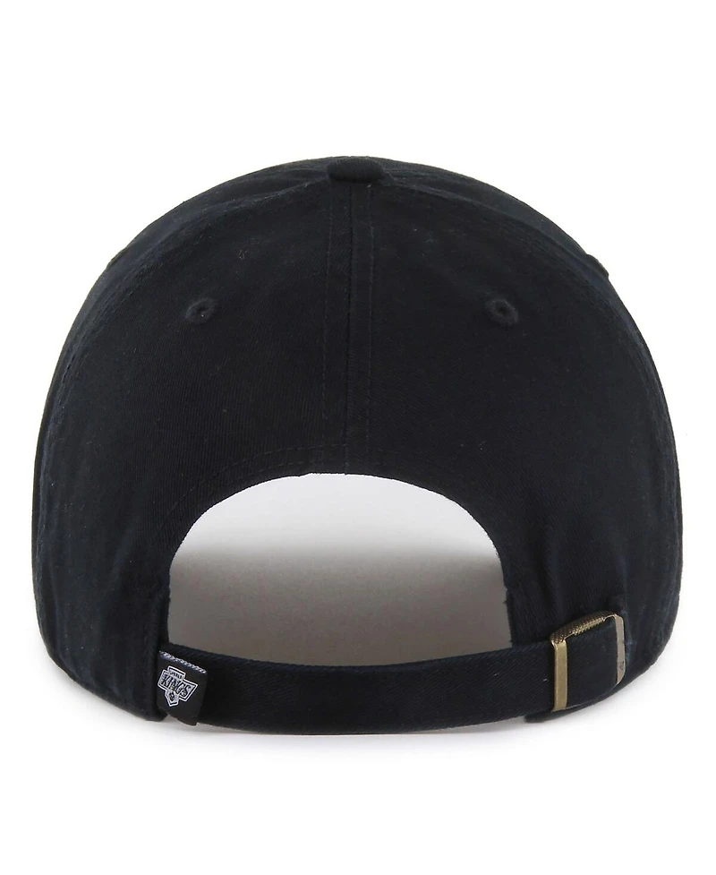 '47 Brand Men's Black Los Angeles Kings Core Logo Clean Up Adjustable Hat