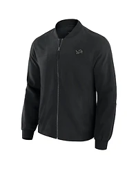 J. Palmer Men's Black Detroit Lions Lightweight Cover-4 Tri-Blend Full-Zip Jacket