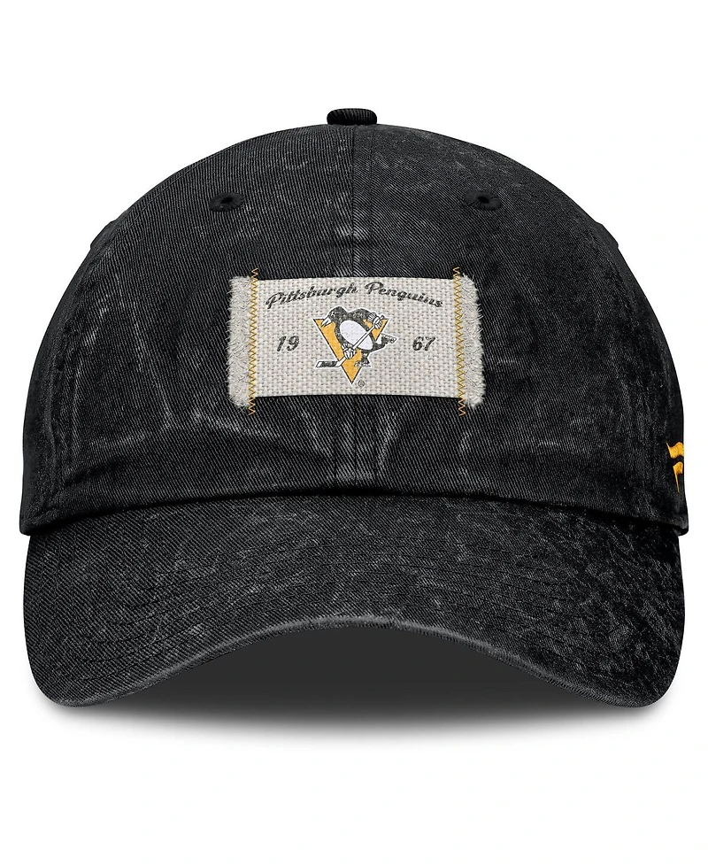 Fanatics Women's Black Pittsburgh Penguins Heritage Away Game Adjustable Hat
