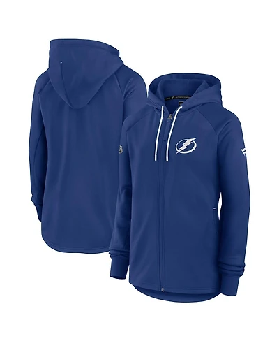 Fanatics Women's Blue Tampa Bay Lightning Authentic Pro Rink Fleece Full-Zip Jacket