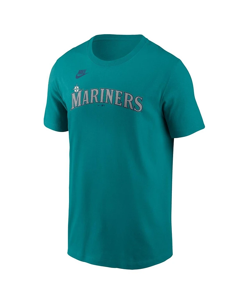 Nike Men's Ken Griffey Jr. Aqua Seattle Mariners Fuse Name Number T-Shirt