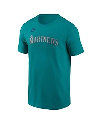 Nike Men's Ken Griffey Jr. Aqua Seattle Mariners Fuse Name Number T-Shirt