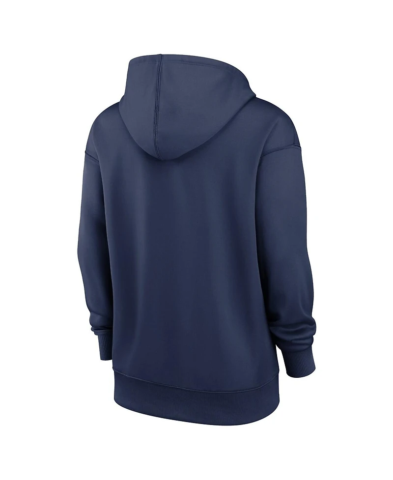 Nike Women's Navy Chicago Cubs City Connect Practice Performance Pullover Hoodie