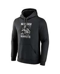 Fanatics Men's Black Nashville Sc Johnny Cash Finger Pullover Hoodie