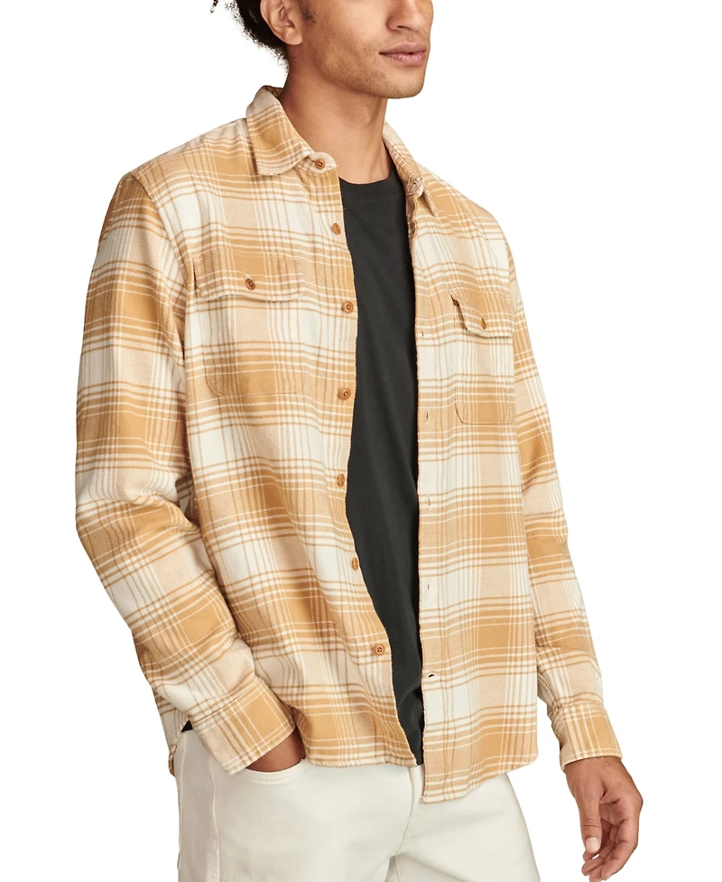 Lucky Brand Men's Plaid Cloud Soft Flannel Shirt