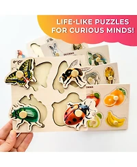 Quokka Wooden Puzzles for Toddlers 1-3 – Pegged Puzzles for Kids