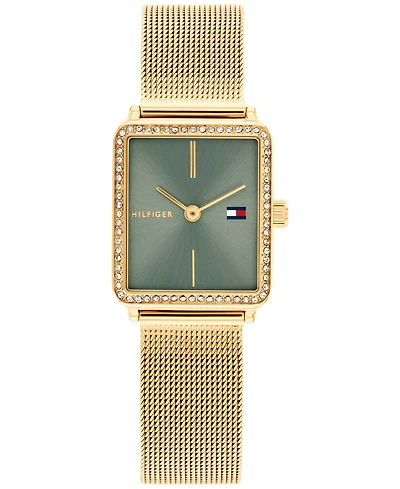 Tommy Hilfiger Women's Quartz Gold-Tone Stainless Steel Bracelet Watch, 21.3mm