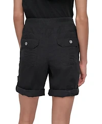 Dkny Sport Women's Smocked-Waist Convertible Shorts