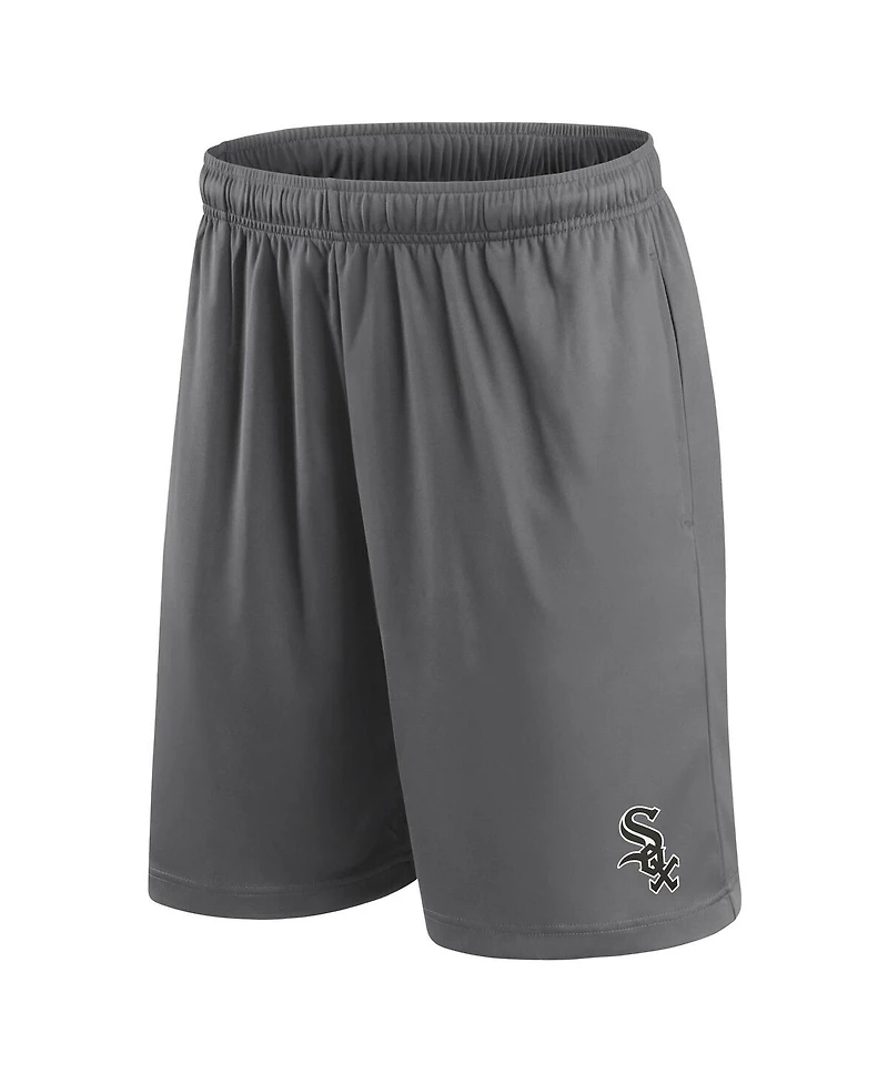 Fanatics Men's Gray Chicago White Sox Primary Logo Shorts