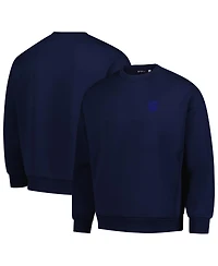 LevelWear Men's Navy Usmnt Luxe Signature Lineage Tri-Blend Pullover Sweatshirt