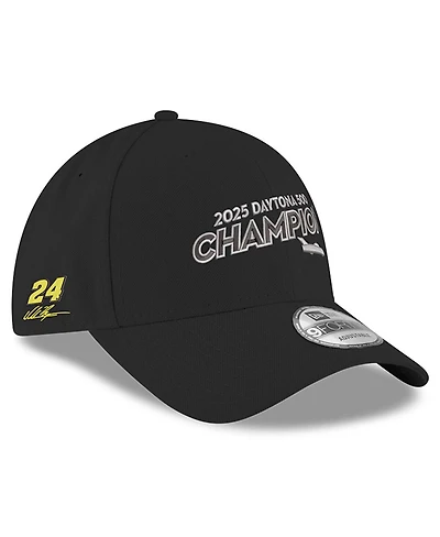 New Era Men's Black William Byron 2025 Daytona 500 Champion 9FORTY Adjustable Hat