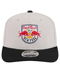 New Era Men's Khaki/Black New York Red Bulls 2025 Jersey Hook 9SEVENTY Stretch-Snap Hat
