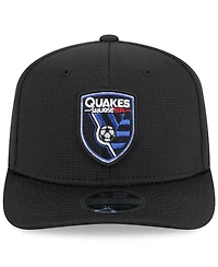 New Era Men's Black San Jose Earthquakes 2025 Jersey Hook 9SEVENTY Stretch-Snap Hat