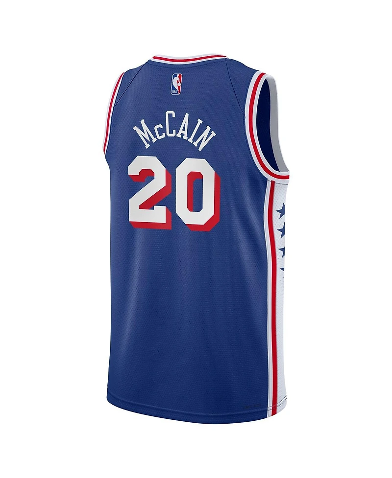 Nike Big Boys and Girls Jared McCain Royal Philadelphia 76ers Swingman Jersey