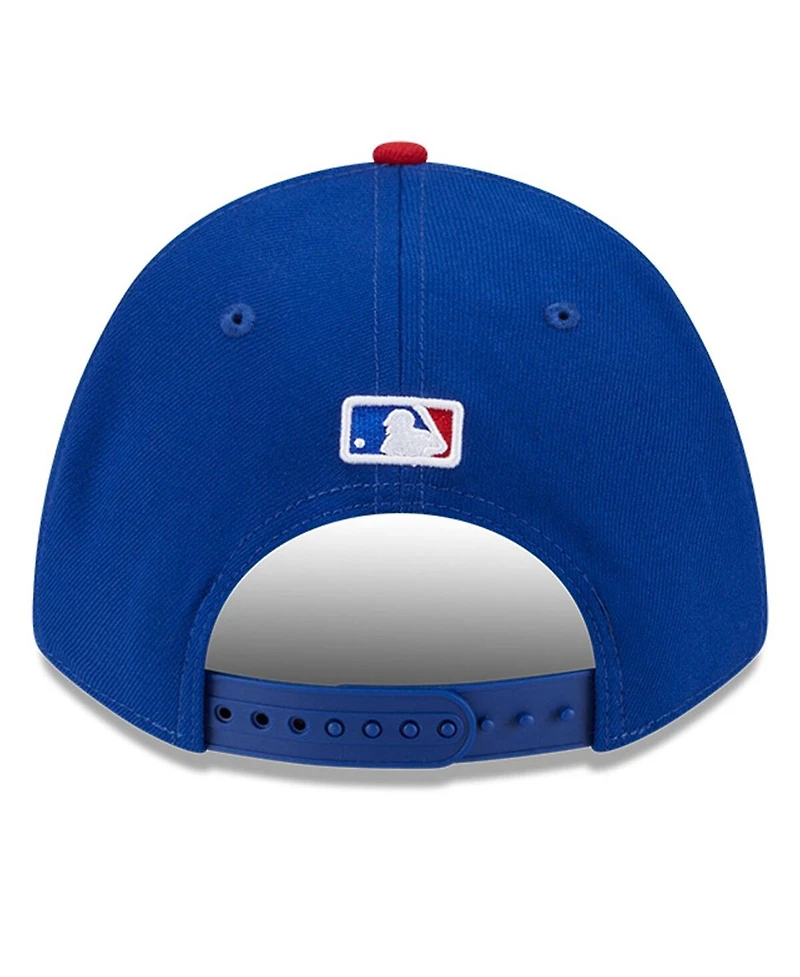 New Era Men's Royal Chicago Cubs Player Replica 9FORTY Adjustable Hat