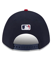 New Era Men's Navy Cleveland Guardians Player Replica 9FORTY Adjustable Hat