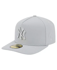 New Era Men's Gray York Yankees Colorpack 59FIFTY Fitted Hat