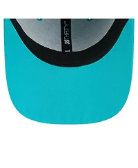 New Era Men's Aqua Miami Dolphins Game Day Linear 39THIRTY Flex Hat