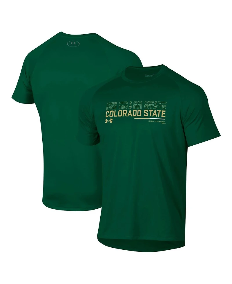 Under Armour Men's Green Colorado State Rams Sideline Tech Performance T-Shirt