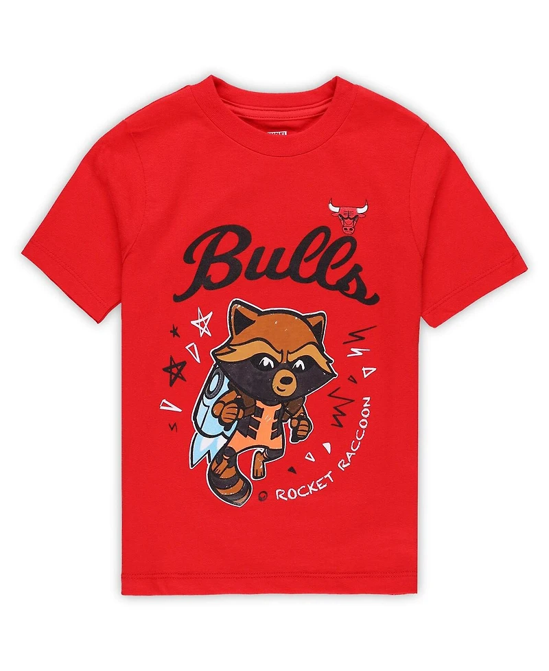 Outerstuff Preschool 2-Piece Chicago Bulls Guardians Of The Galaxy T-Shirt Set