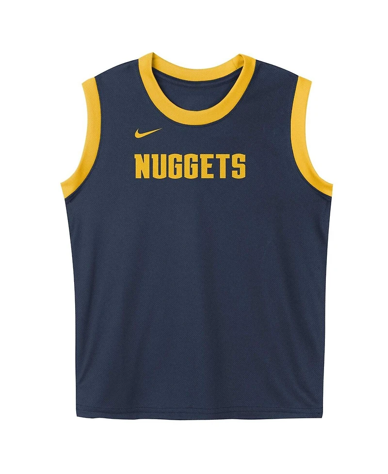 Nike Preschool Navy Denver Nuggets Mesh Tank Top and Shorts Set