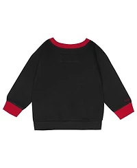 Mitchell & Ness Toddler 2-Piece Chicago Blackhawks Oversized Block Buster Fleece Sweatshirt and Pants Set