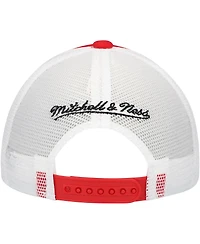 Mitchell & Ness Big Boys and Girls Scarlet San Francisco 49ers Stripe Trucker Adjustable Hat