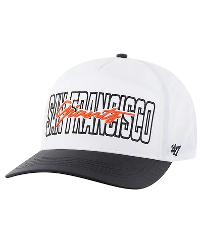 '47 Brand Men's White San Francisco Giants Lineman Hitch Adjustable Hat