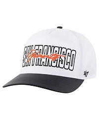 '47 Brand Men's White San Francisco Giants Lineman Hitch Adjustable Hat
