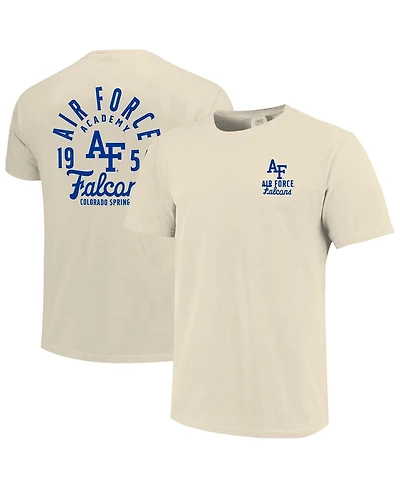 Image One Men's Cream Air Force Falcons Comfort Colors Mascot Overlay T-Shirt